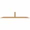 Ekena Millwork Portland Smooth Timber Gable Bracket, Western Red Cedar, 84"W x 17"H x 3 1/2"D x 3 1/2"F, 5/12 Pitch GBW084X17X0404POR00SWR - alternate 1